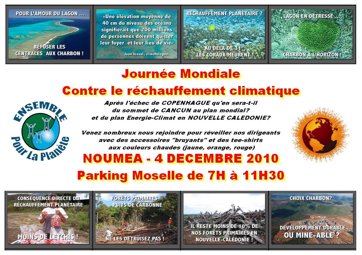 Le 4 Décembre 2010 : Journée mondiale contre le réchauffement climatique